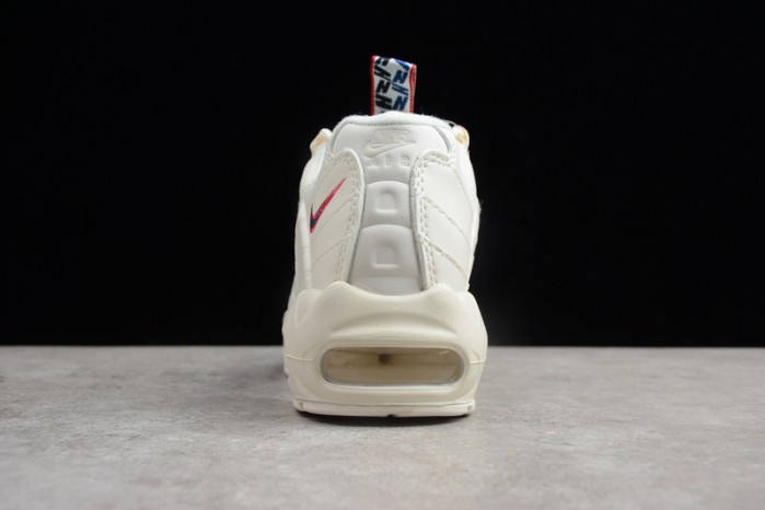 Nike AIR MAX 95 TT "PULL TAB"  white/ gym blue - gym red AJ1844-101