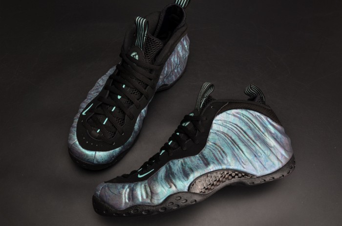 Nike Air Foamposite One PRM "Abalone" Black/Aurora Green mens 575420-009