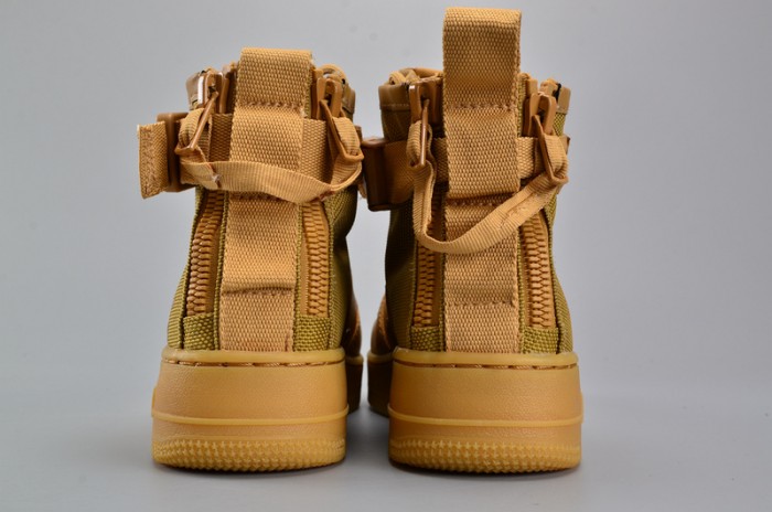 Nike SF Air Force 1 Mid  Elemental Gold Leather Shoes  AA3966-700