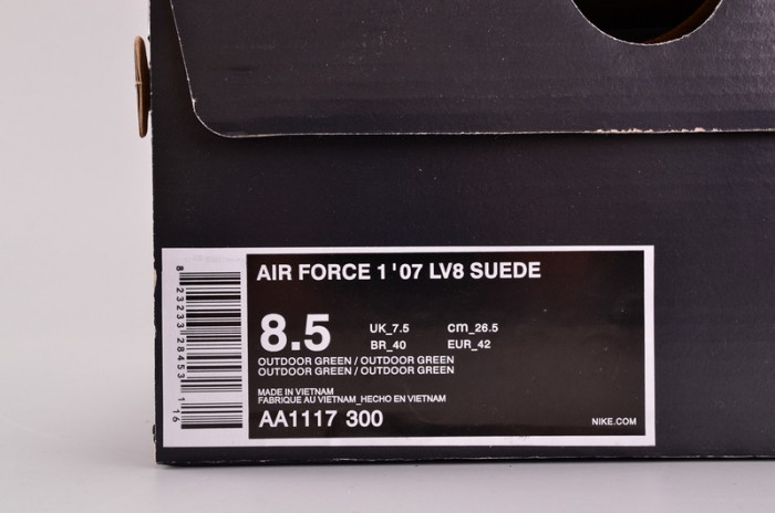 Nike Air Force 1 ?07 LV8 Suede  Outdoor Green Brand MENS AA1117-300