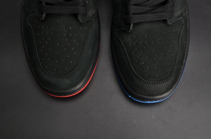 Air Jordan 1 Retro High OG "Quai 54"  Black/Italy Blue-University Red mens AH1040-054