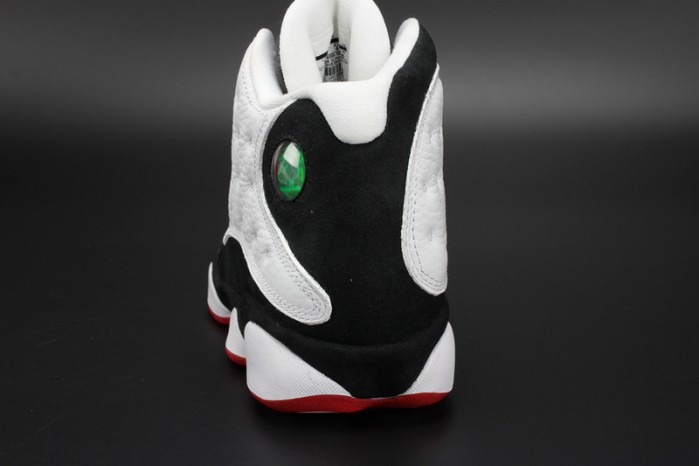 Air Jordan 13 "He Got Game"  White/Black-True Red mens 414571-104