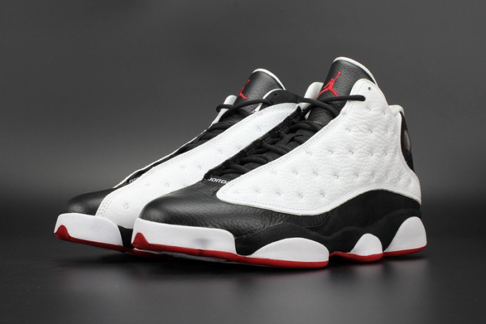 Air Jordan 13 "He Got Game"  White/Black-True Red mens 414571-104