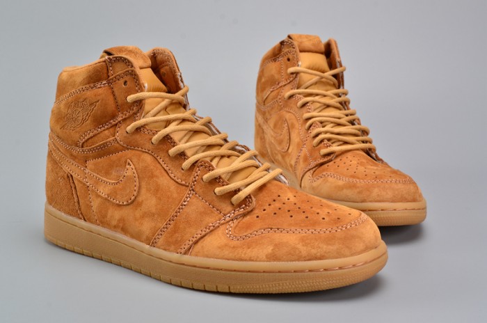 Air Jordan 1 Retro High OG "Wheat"  Golden Harvest/Elemental Gold 555088-710